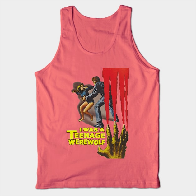 I Was a Teenage Werewolf Movie Poster Tank Top by MovieFunTime